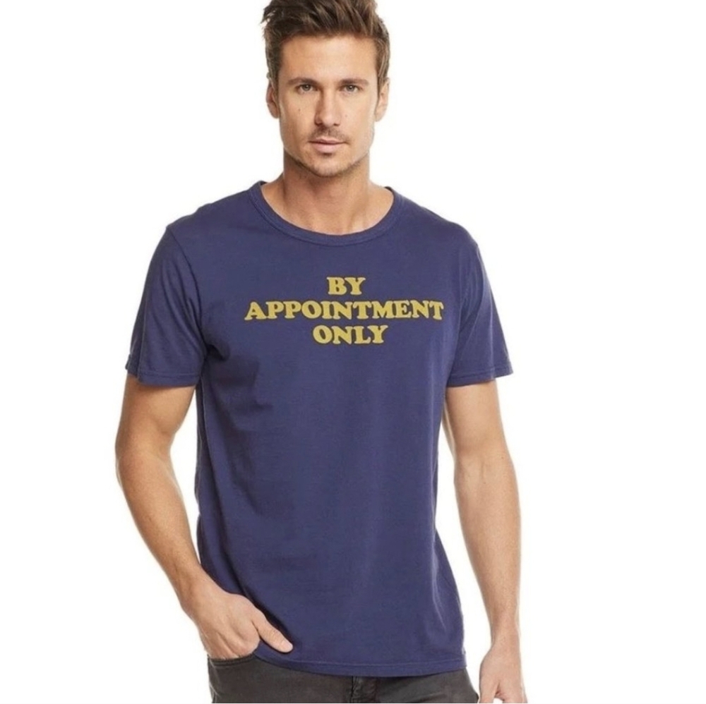 Chaser Men's By Appointment Only Blue Graphic T-Shirt Sz M